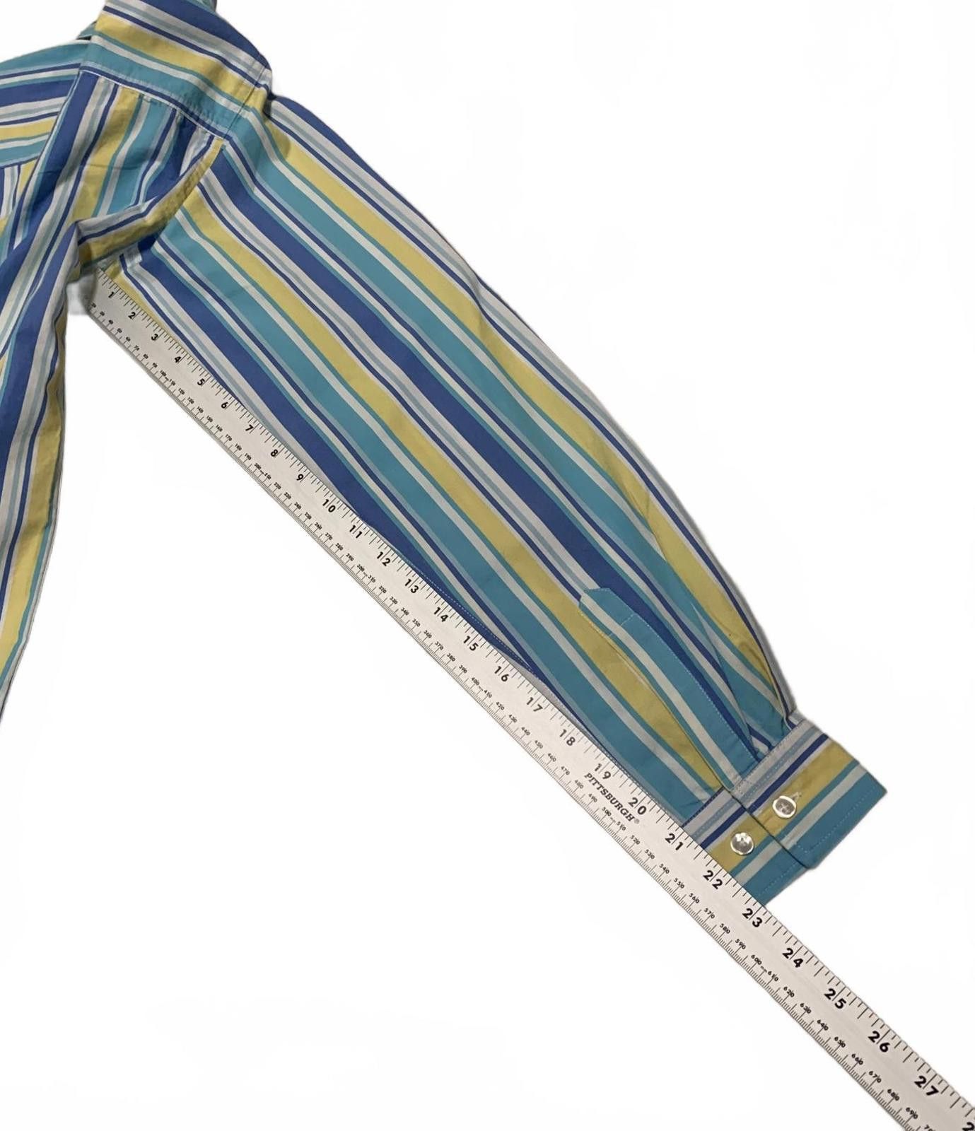 Other DVRG Men's Small Blue Yellow Green Striped Shirt Size US S / EU 44-46 / 1 - 8 Thumbnail