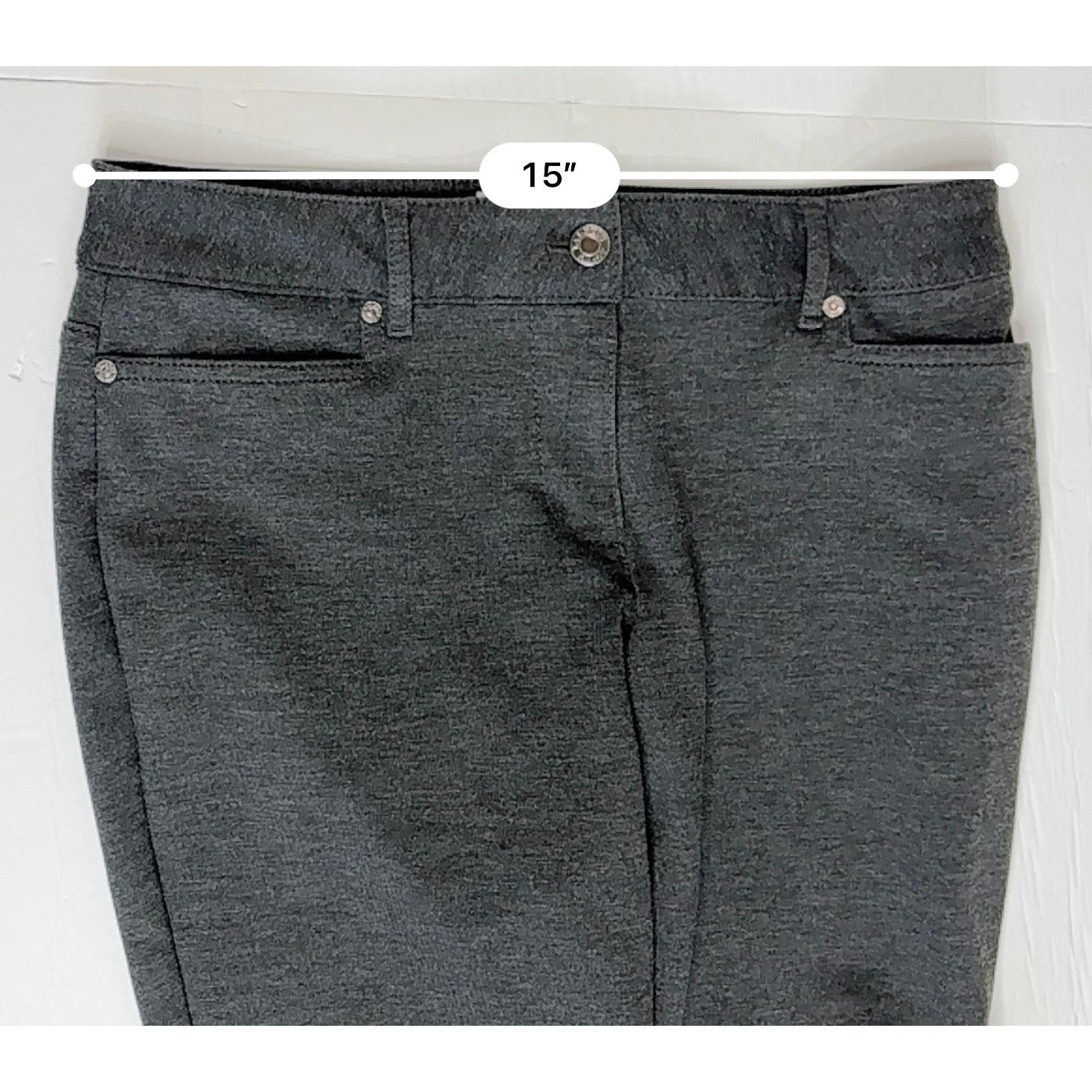 Other Talbots Signature Petites Stretch Pants 6P Gray Normcore Size 28" / US 6 / IT 42 - 3 Thumbnail