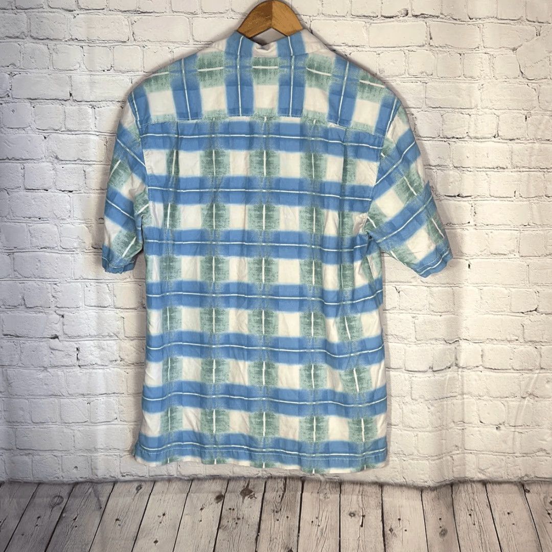 Tommy Bahama Tommy Bahama Shirt Silk Blend Short Sleeve Button-Down Mens S Yellow Cream Size S Small Size US S / EU 44-46 / 1 - 5 Thumbnail