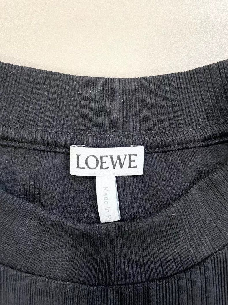 Loewe LOEWE Black knit logo short sleeves Size M / US 6-8 / IT 42-44 - 4 Thumbnail