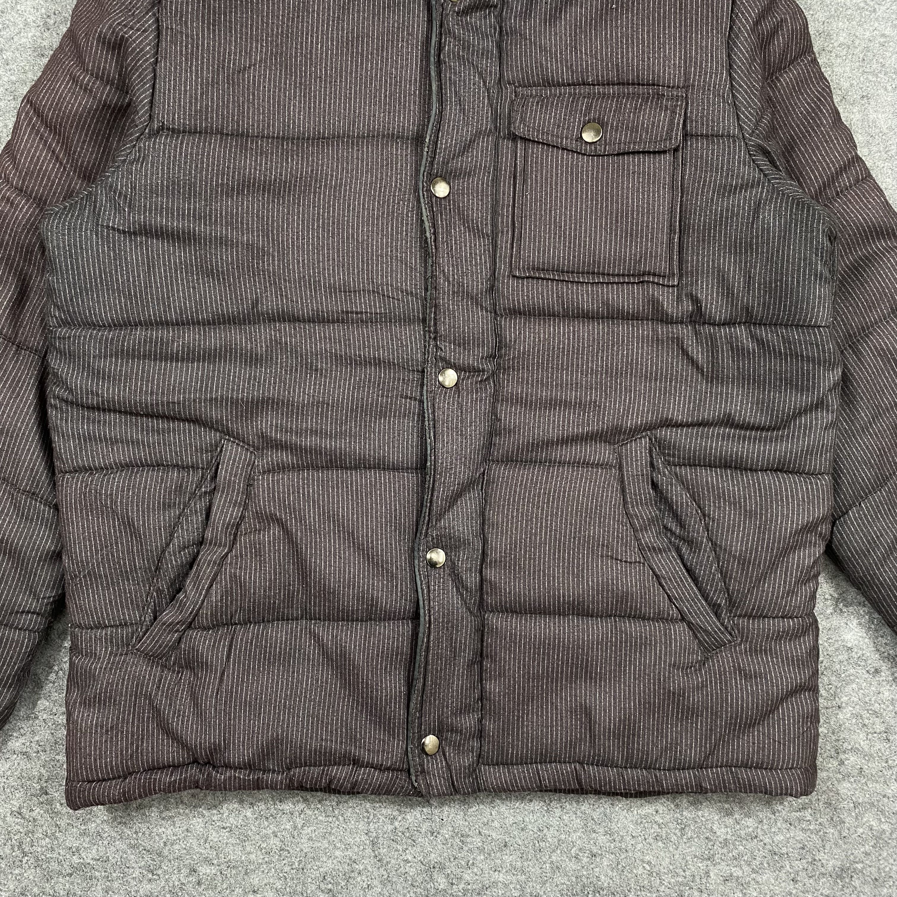 Vintage VTG 2009 J.N.R.D Pinstripe Hooded Puffer Jacket-J670 Size US M / EU 48-50 / 2 - 6 Thumbnail