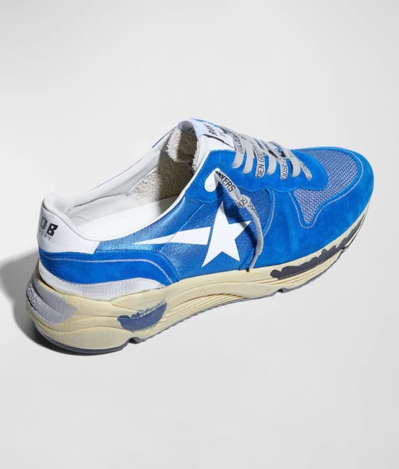 Golden Goose o1w1db10625 Running Sole Mesh Satin Trainer Sneakers Size US 10 / EU 43 - 3 Thumbnail