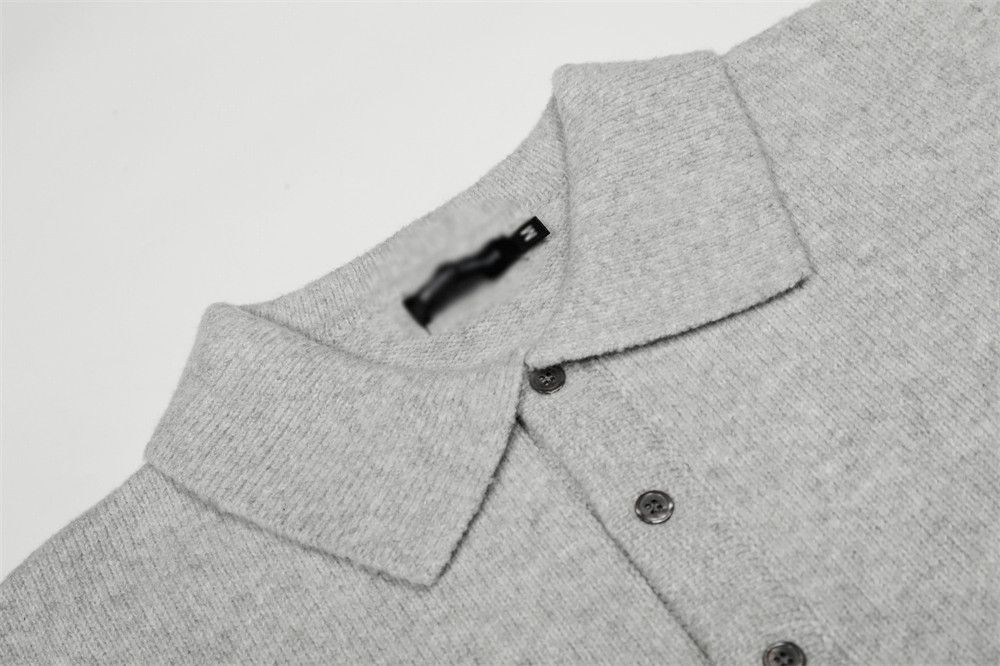 Vintage Men's loose casual all-match polo collar knitted sweater Size US M / EU 48-50 / 2 - 3 Thumbnail