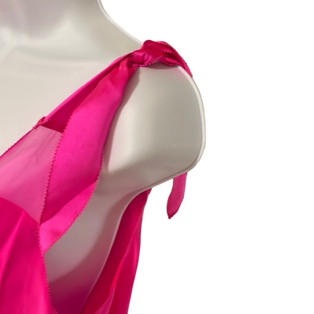 Parker Parker Womens Size Small 100% Silk Tank Top Pink Tie Straps Size S / US 4 / IT 40 - 6 Thumbnail