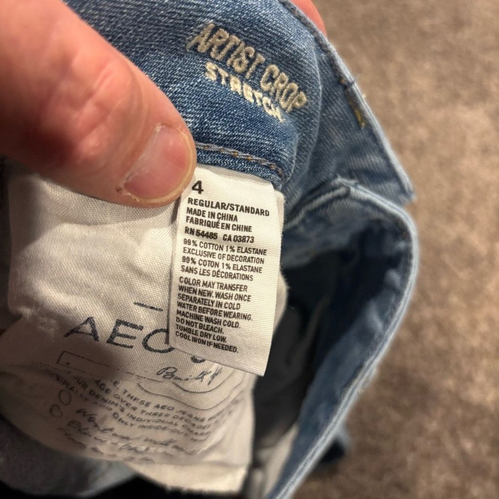 American Eagle Outfitters Women's American Eagle Crop Jeans Size 27" / US 4 / IT 40 - 9 Thumbnail