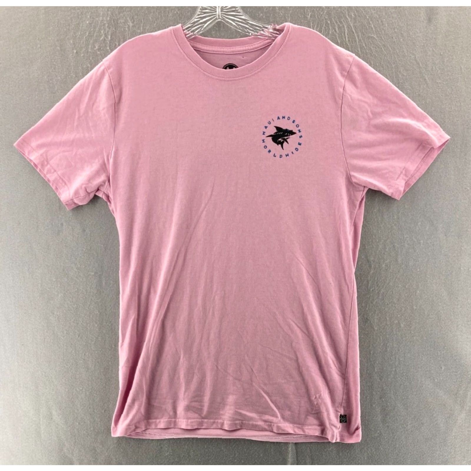 Pinko Maui and Sons Shirt Mens M Pink 90s Logo Surf Short Sleeve T-Shirt/Medium/Mens Pink Surf Shirt Size US M / EU 48-50 / 2 - 2 Thumbnail