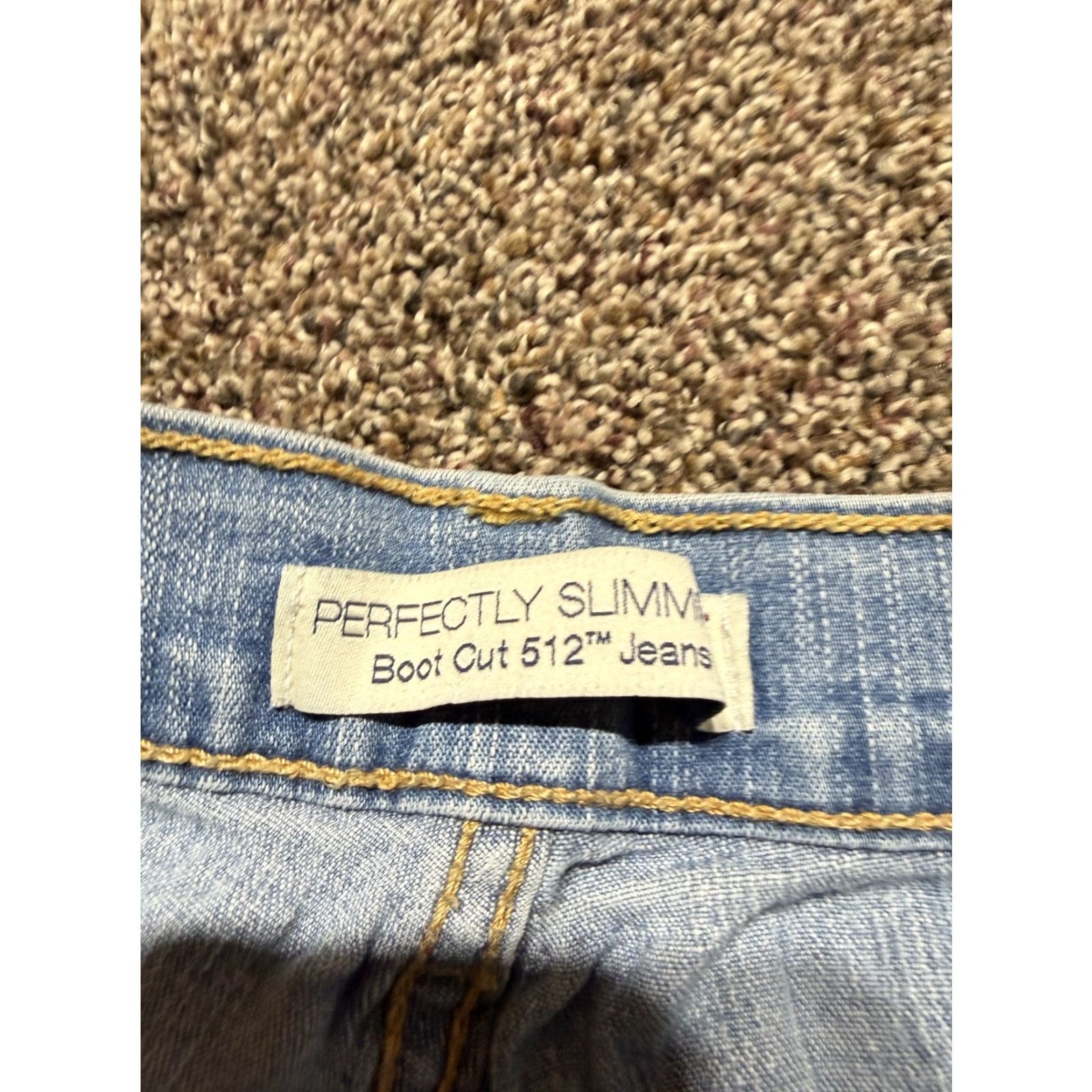 Levi's Levi's 512 Bootcut Jeans Women's Size 12 Blue Denim Stretch Slimming 5-Pocket Levi's 500 Series Size 34" / US 12 / IT 48 - 3 Thumbnail