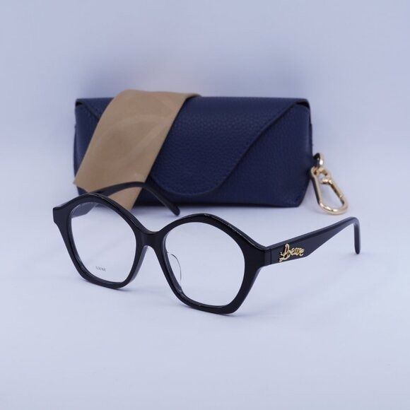 Loewe 🕶️ New Loewe LW50053F 001 Eyeglasses - Shiny Black Frame Size ONE SIZE - 1 Thumbnail