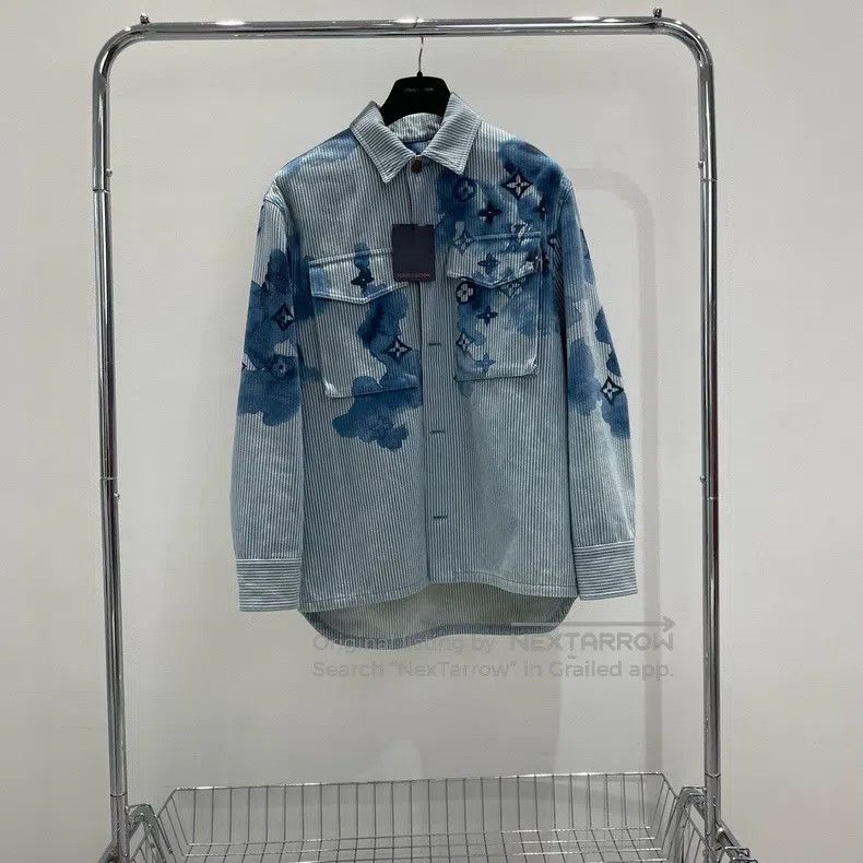 Louis Vuitton Louis Vuitton Ink Style Thick Denim Jacket Size US S / EU 44-46 / 1 - 1 Thumbnail