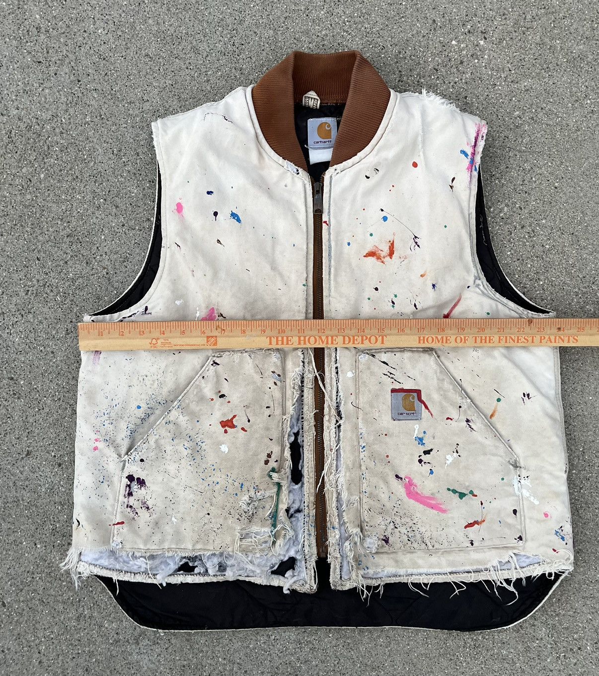 Carhartt × Vintage Vintage Carhartt Vest Thrashed Distressed Sun Fade Destroyed Size US L / EU 52-54 / 3 - 9 Thumbnail