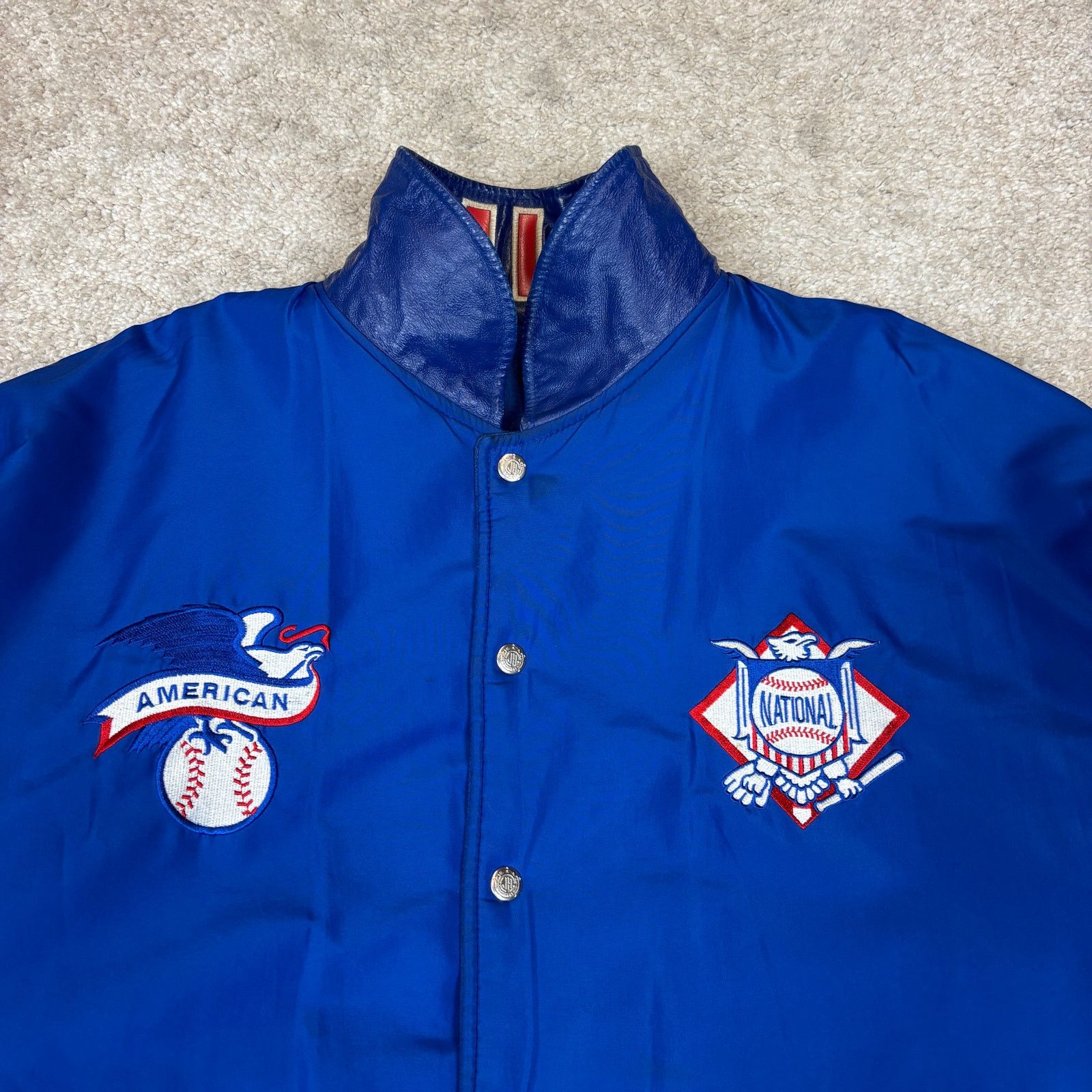 Jeff Hamilton × Vintage Vintage Jeff Hamilton MLB Patch Wool Reversible Jacket 3XL Size US XXL / EU 58 / 5 - 6 Thumbnail