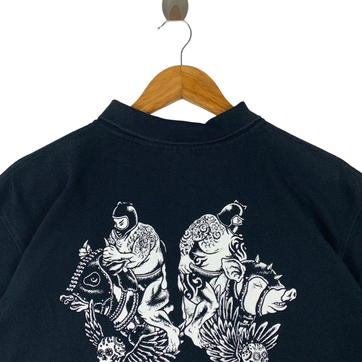Band Tees × Japanese Brand MAXIMUM THE HORMONE Big print back hit polo tee Size US XL / EU 56 / 4 - 7 Thumbnail