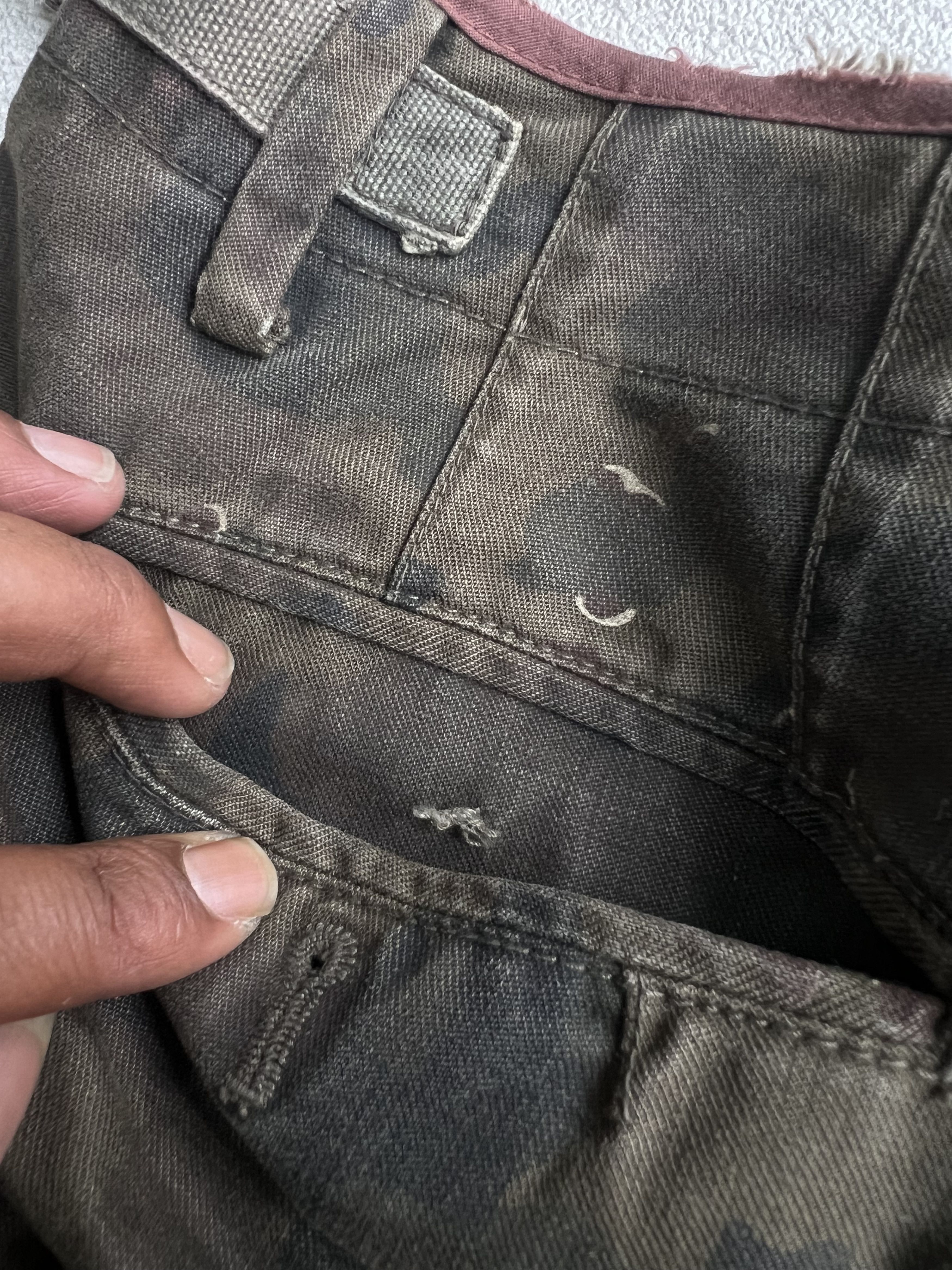 Japanese Brand 2000s Archival Hysteric Camo Distressed Baggy y2k Lgb Ifsix Size US 29 - 7 Thumbnail
