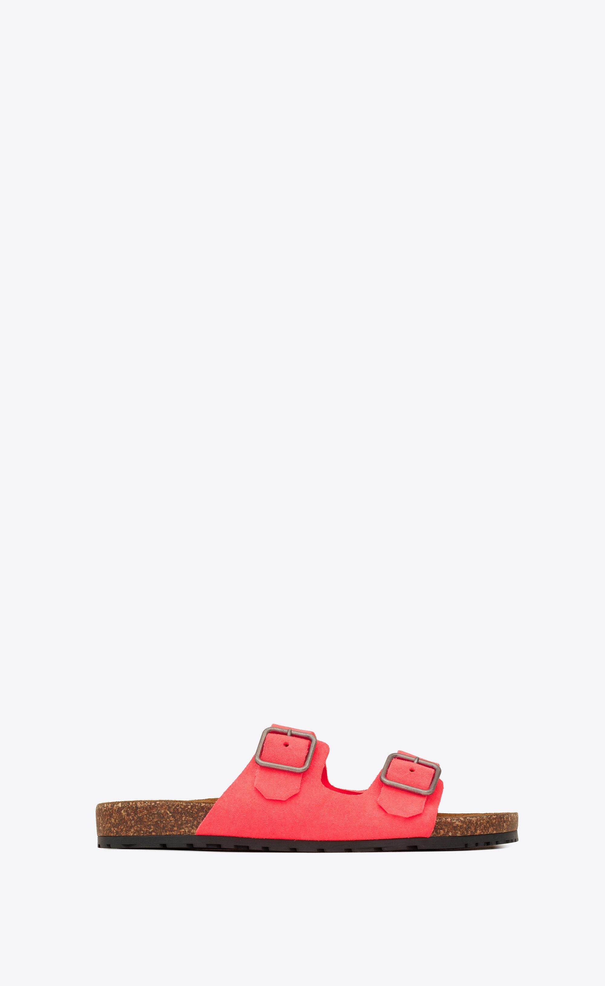 o1bcso1str0125 Jimmy Flat Sandals In Suede in Pink