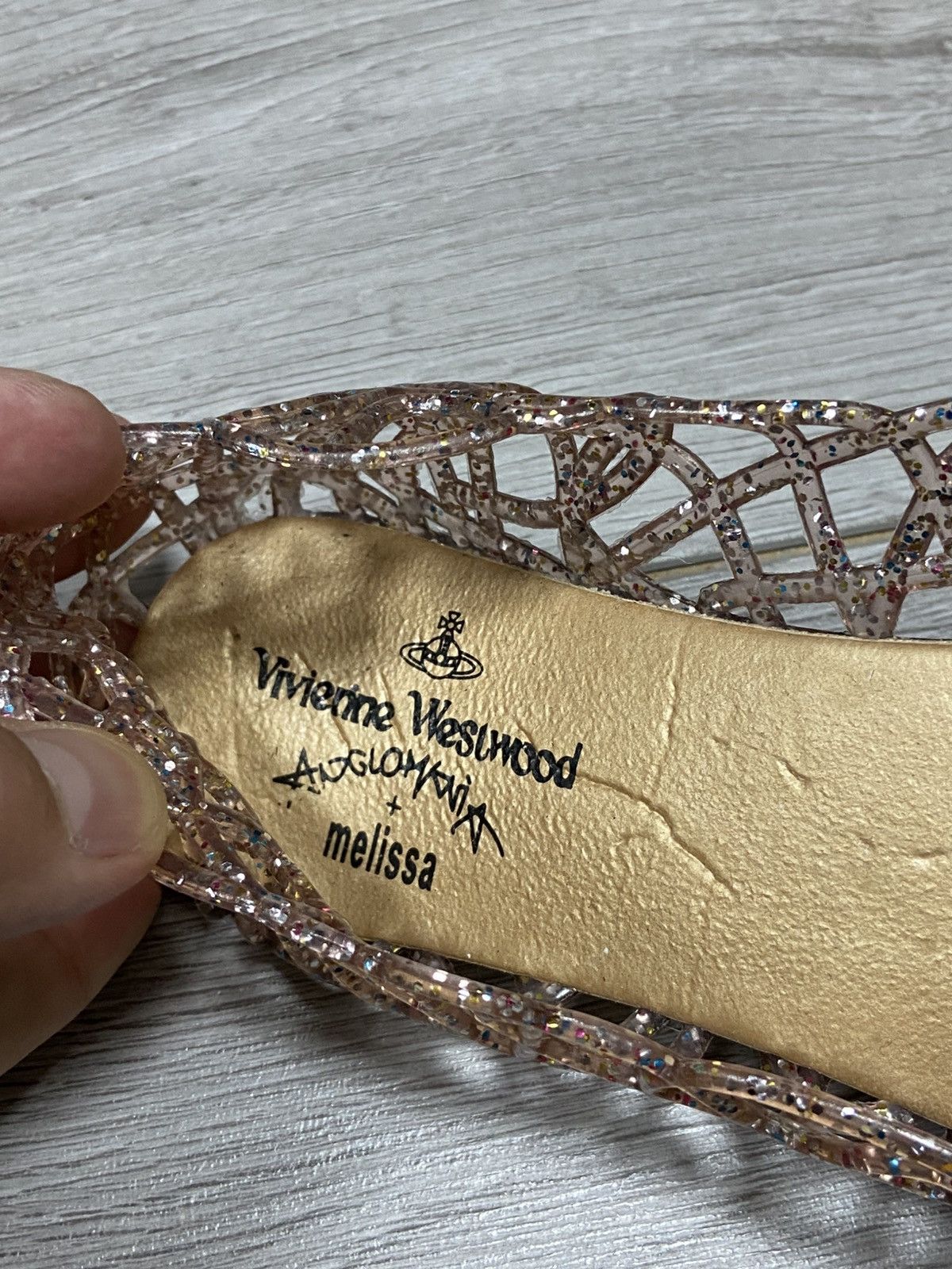 Melissa × Vivienne Westwood Vivienne Westwood x Melissa RARE web ballet flats Braided Size US 10 / IT 40 - 9 Thumbnail