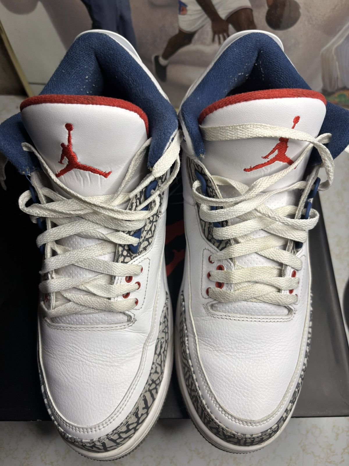 Jordan Brand Jordan Retro 3 ‘true blue’ Size US 11.5 / EU 44-45 - 2 Thumbnail