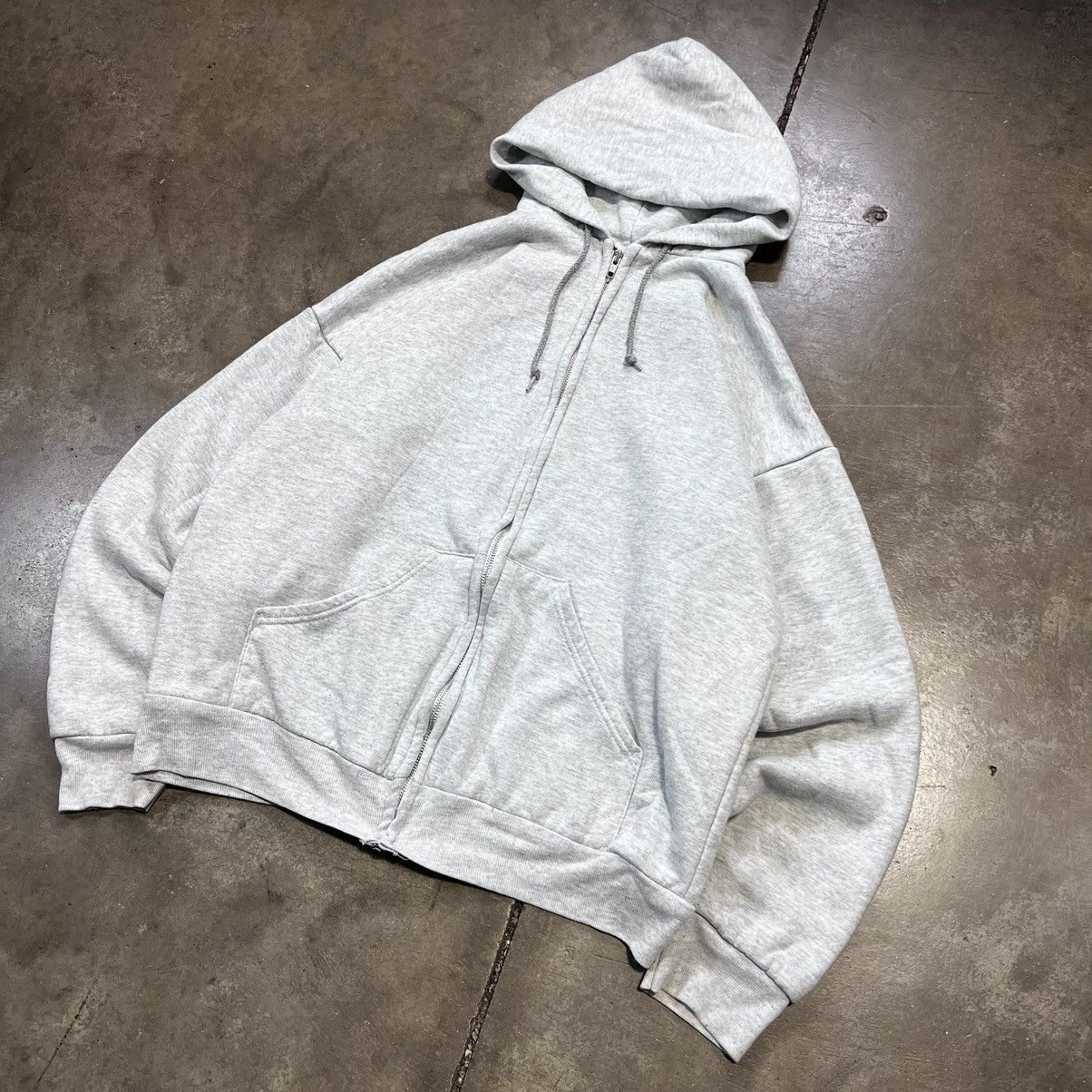 Vintage Vintage 80s Thermal Lined Zip Up Hoodie Boxy Double Layer Size US L / EU 52-54 / 3 - 2 Thumbnail