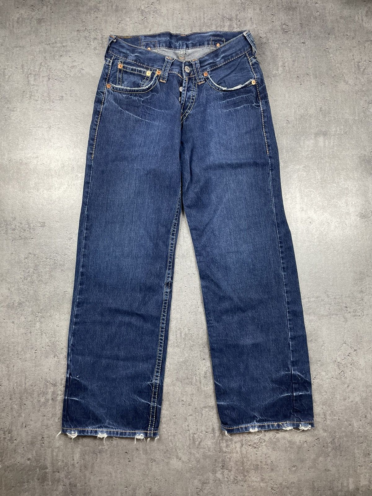 Japanese Brand × Levi's × Vintage Levis 902 vintage retro navy jeans baggy straight 90s Size US 31 - 2 Thumbnail