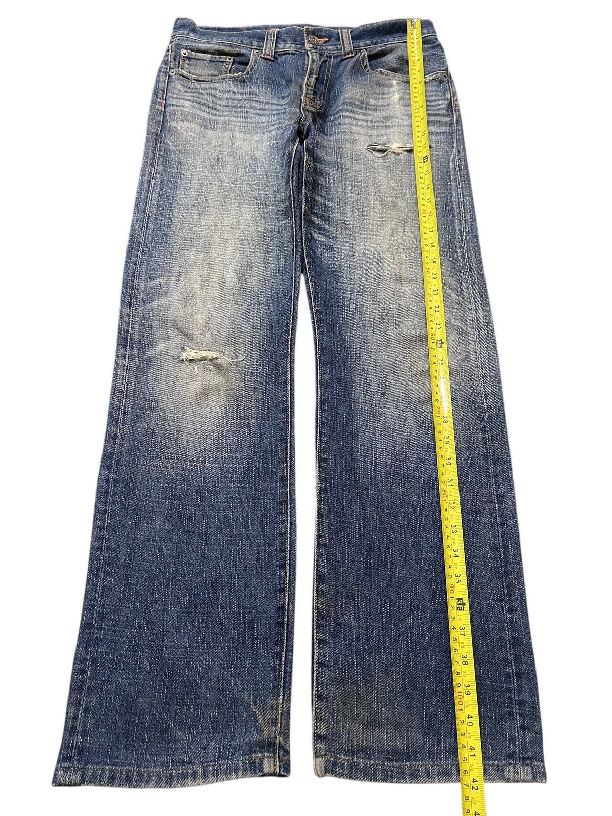 Kapital Vintage Japanese Brand Faded Wash Distress Style Jeans Size US 32 / EU 48 - 12 Thumbnail