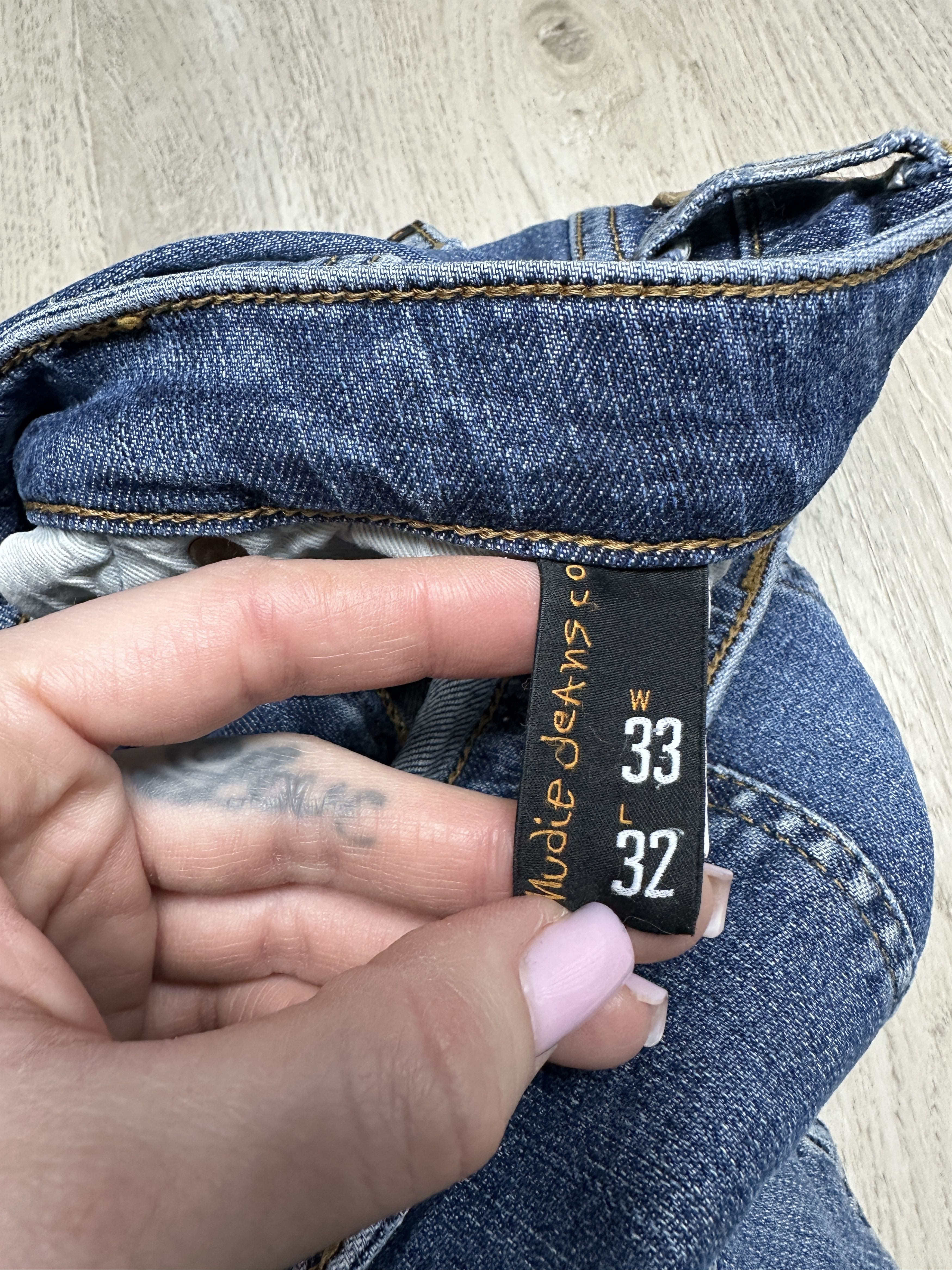 Nudie Jeans Nudie Jeans Skinny Lin Mens Denim Pants Size US 33 - 11 Thumbnail
