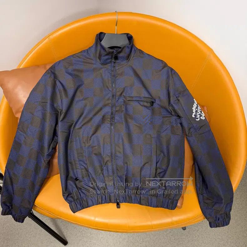 Louis Vuitton Louis Vuitton Blue checkerboard pearl embroidered slogan j Size US S / EU 44-46 / 1 - 1 Thumbnail