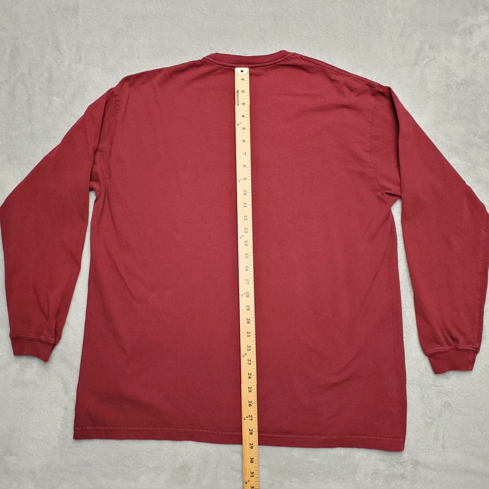 Lucky Brand VINTAGE Lucky Brand Shirt Mens L Red Long Sleeve Crewneck Dungarees Logo Graphic USA Mens Size US L / EU 52-54 / 3 - 5 Thumbnail