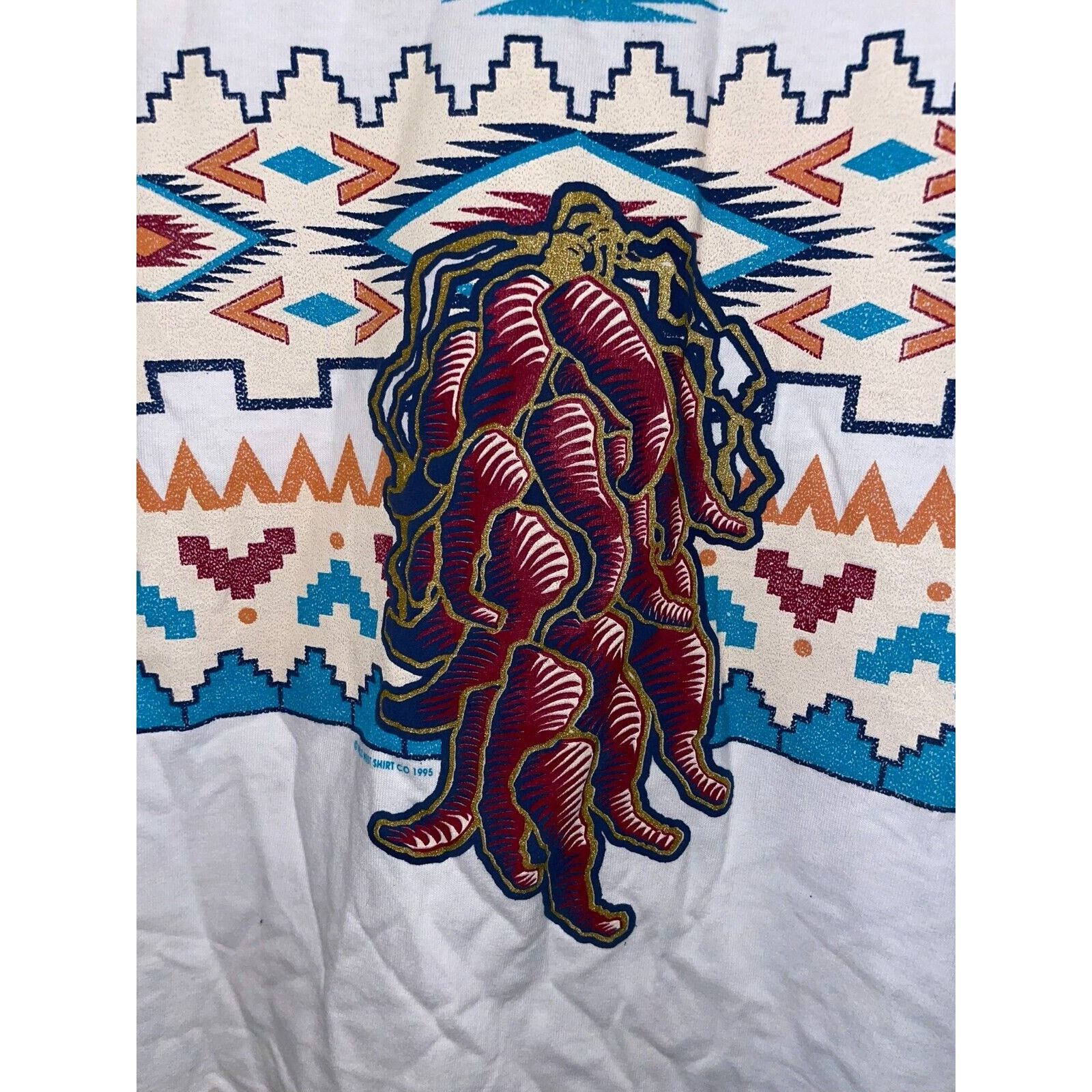Jerzees Vintage Test Print Shirt Santa Fe Yellowstone White L Tee Size US L / EU 52-54 / 3 - 6 Thumbnail