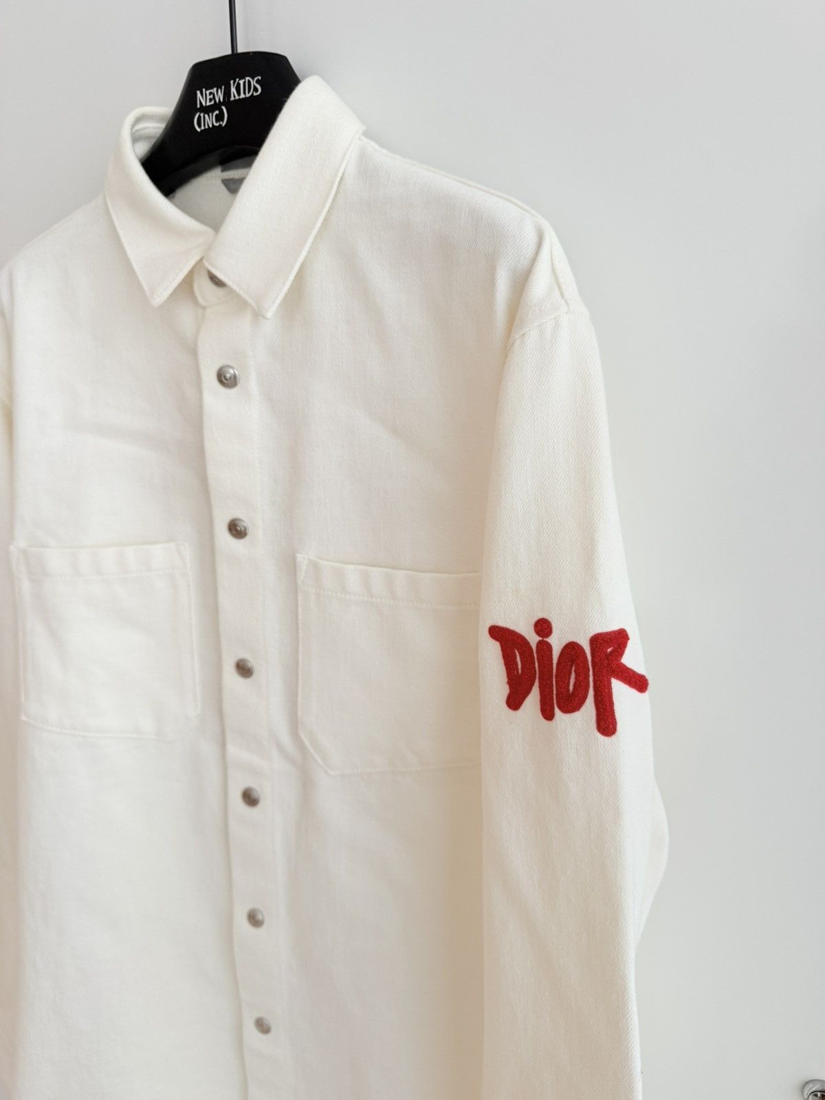 Dior Dior White Embroidered Jacket Size US L / EU 52-54 / 3 - 3 Thumbnail