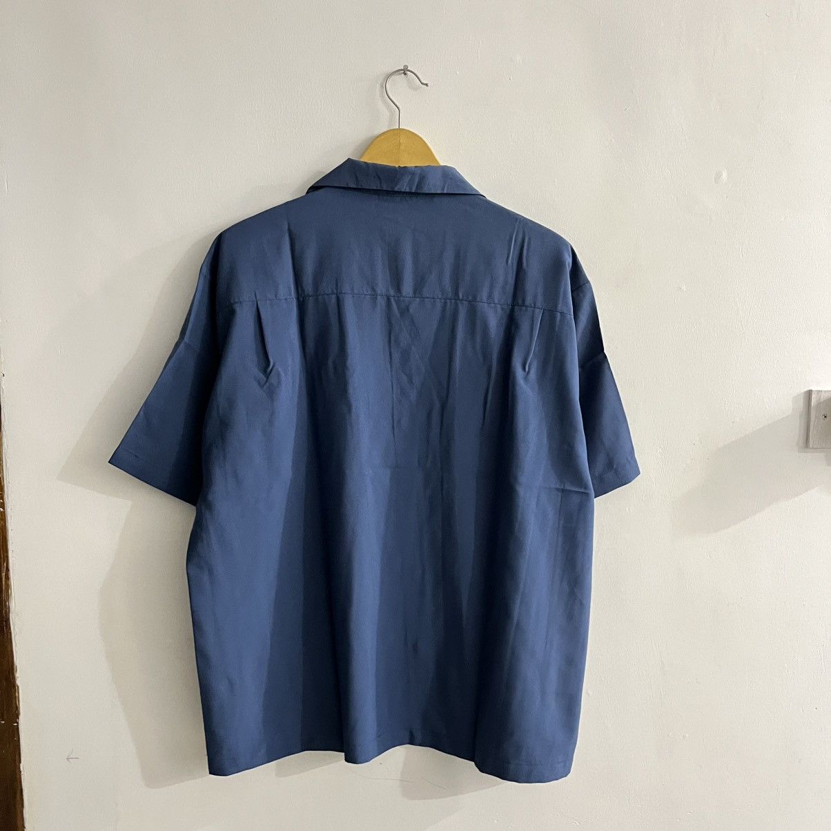 Japanese Brand Wego - Blue Minimalist Campcollar Shirt Size US L / EU 52-54 / 3 - 6 Thumbnail