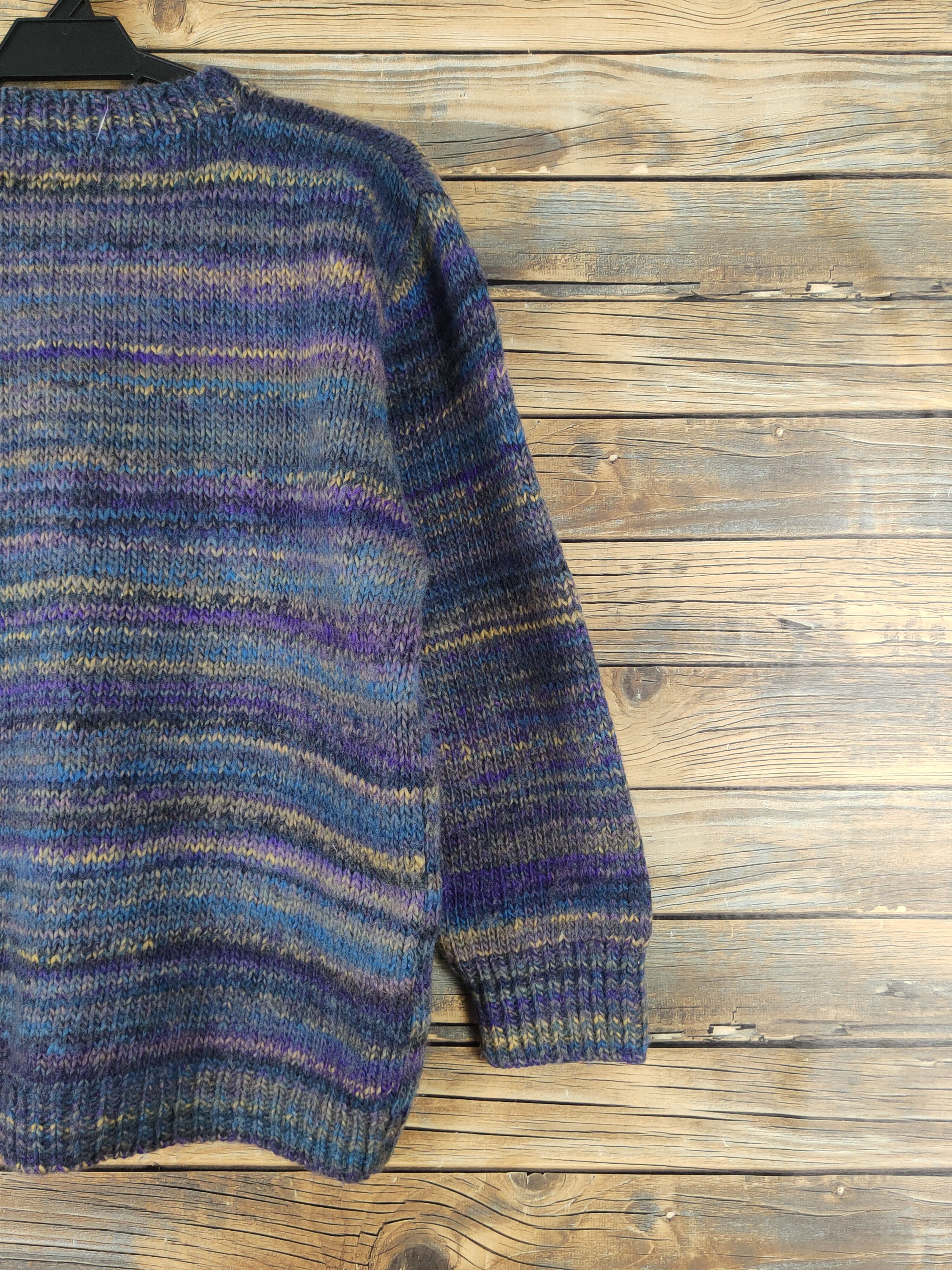 Vintage Japanese Brand Blue Purple Knitwear Sweatshirts #W1544 Size US S / EU 44-46 / 1 - 9 Thumbnail