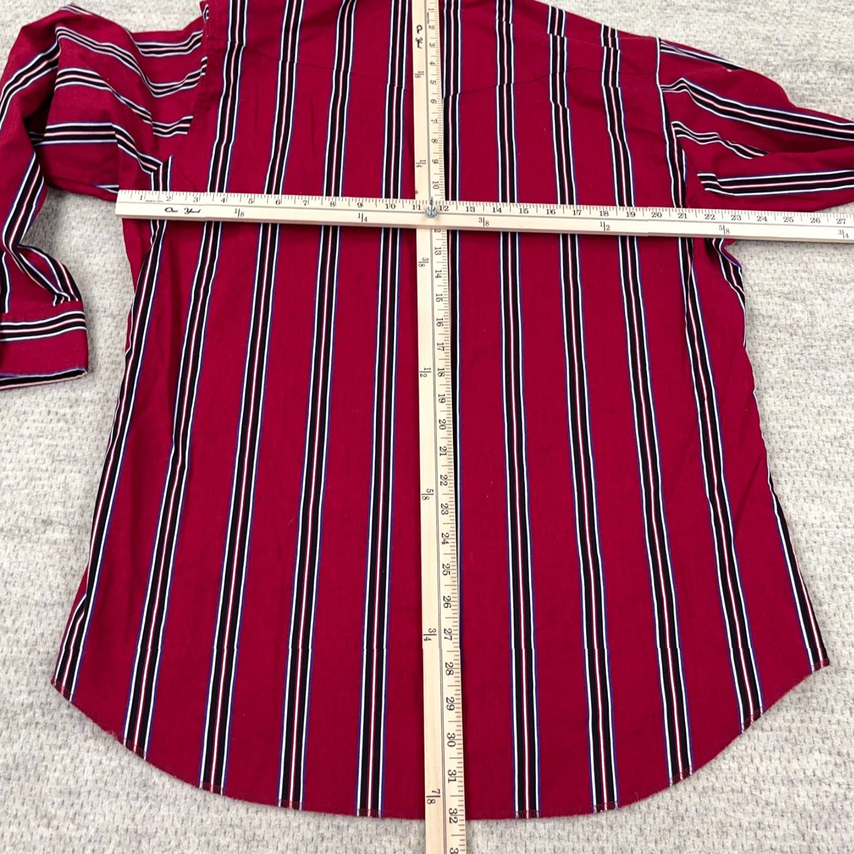 Wrangler VINTAGE Wrangler Western Shirt Men 16.5 Long Sleeve Button Cowboy 90s USA Red Size US L / EU 52-54 / 3 - 7 Thumbnail