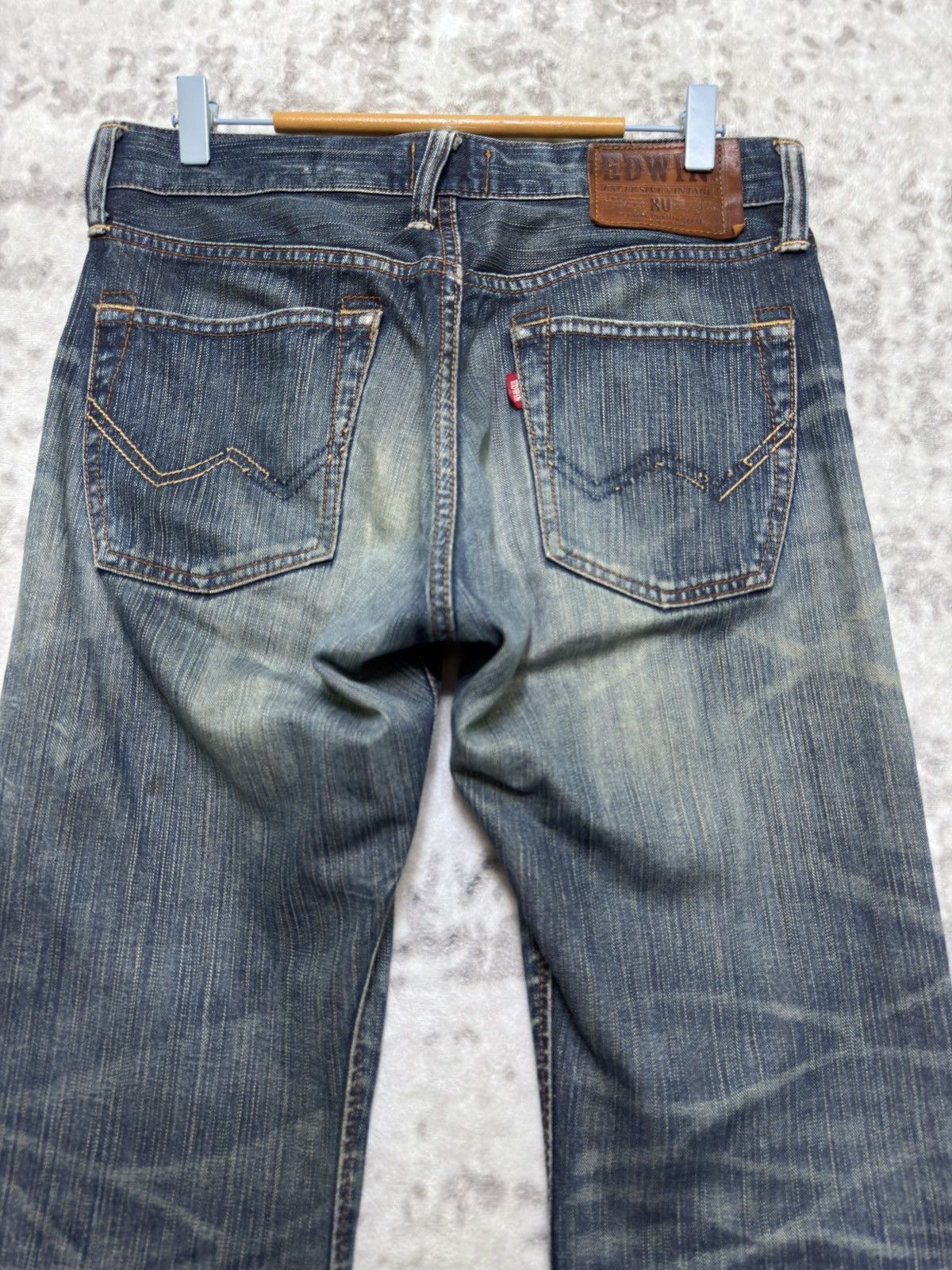 Edwin Vintage Edwin Claw Mark Distressed Denim Jeans Size US 32 / EU 48 - 9 Thumbnail