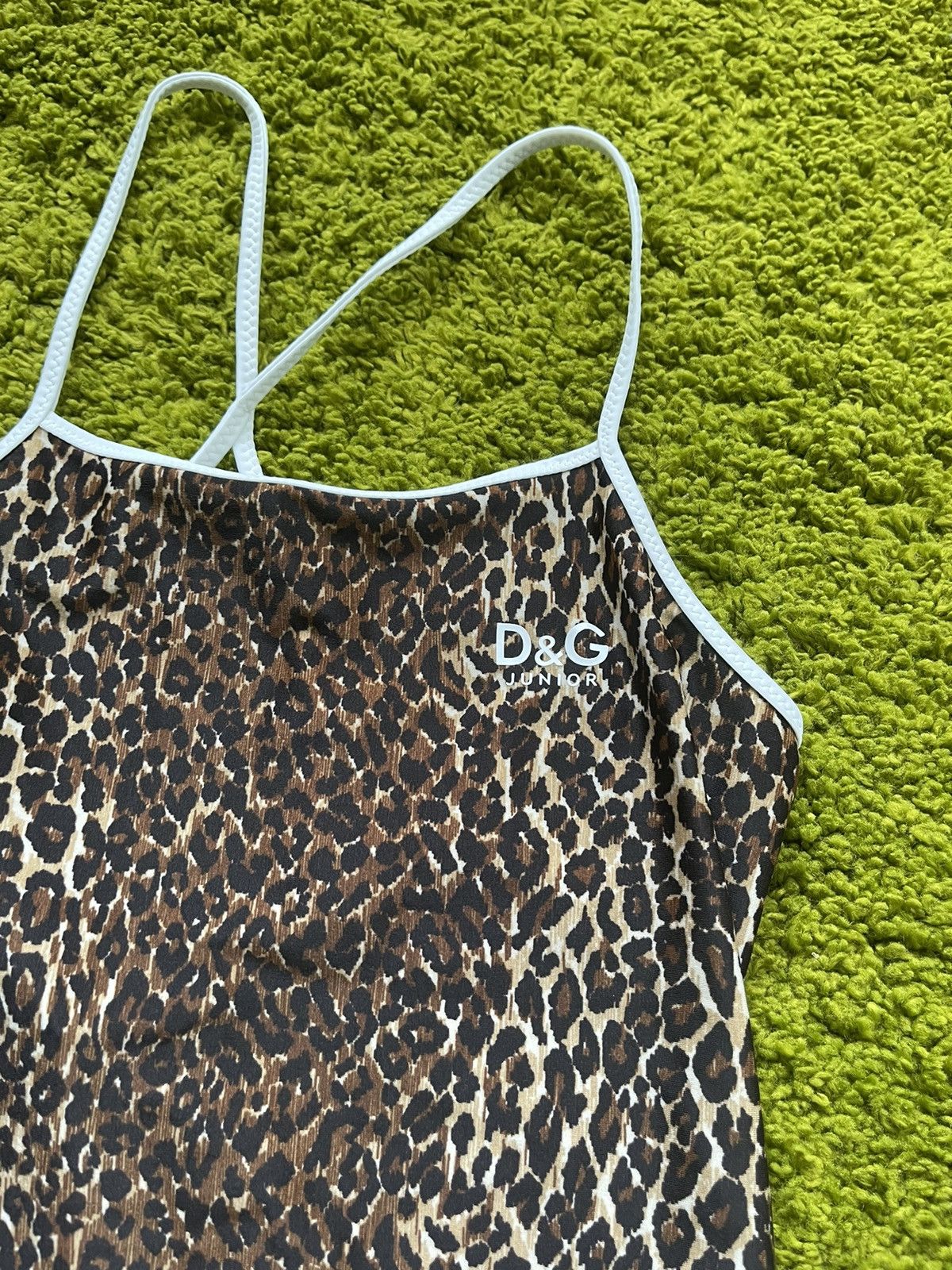 Designer × Dolce & Gabbana × Vintage Dolce & Gabbana junior D&G iconic leopard tank top Y2K Size XS / US 0-2 / IT 36-38 - 4 Thumbnail