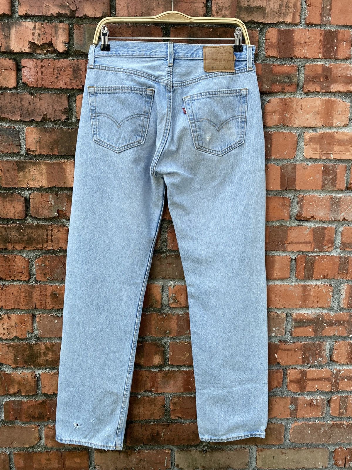 Levi's Vintage Clothing × Vintage W32x31.5 Vinatge levi's 501 made in USA faded 90s distressed Size US 32 / EU 48 - 2 Thumbnail