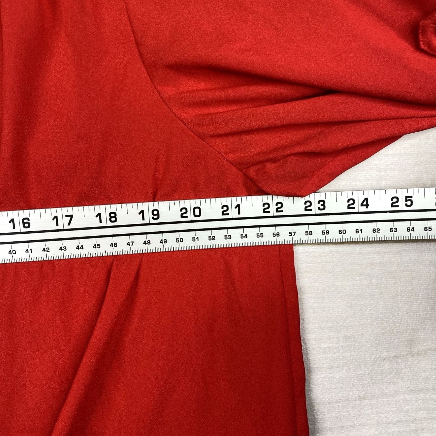 Calvin Klein Calvin Klein Womens Top XL Red Roll Tab Sleeve Surplice Tank Zipper Blouse Straighten: Professional, Classic, Designer, Business, Casual Size XL / US 12-14 / IT 48-50 - 7 Thumbnail