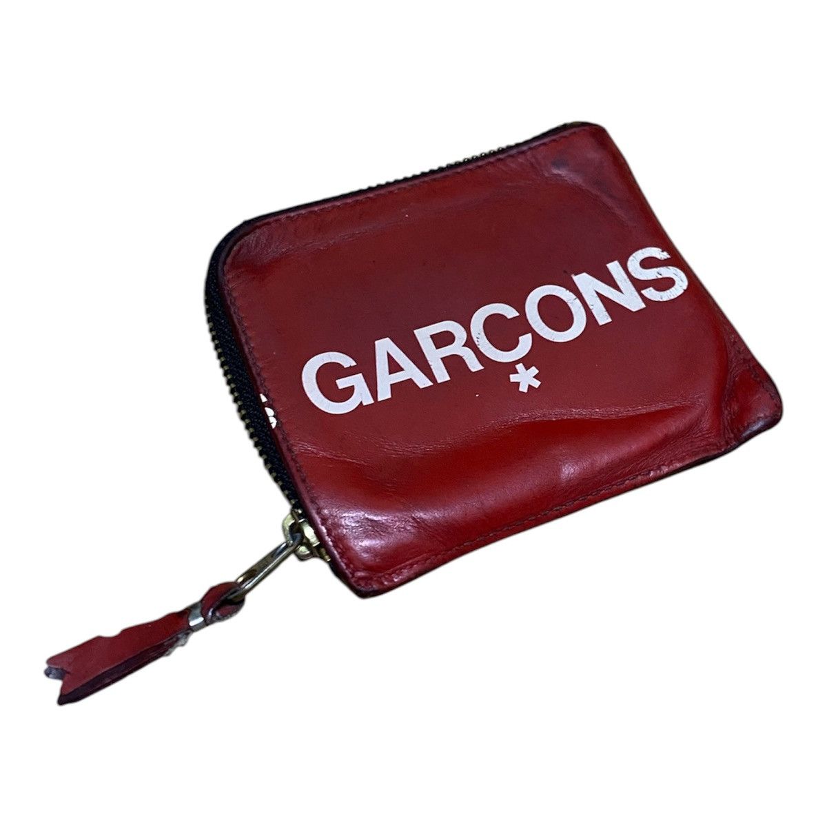 Comme des Garcons Comme Des Garcons Red Leather zip coin Wallet Size ONE SIZE - 2 Thumbnail