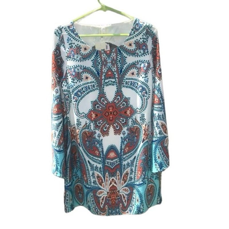 Other Modcloth Pink Owl floral paisley tunic dress NEW Size M / US 6-8 / IT 42-44 - 2 Thumbnail