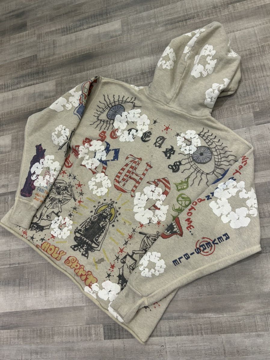 DENIM TEARS × Saint Michael Saint Michael x Denim Tears Graffiti Hooded Sweatshirt Size US XL / EU 56 / 4 - 7 Thumbnail