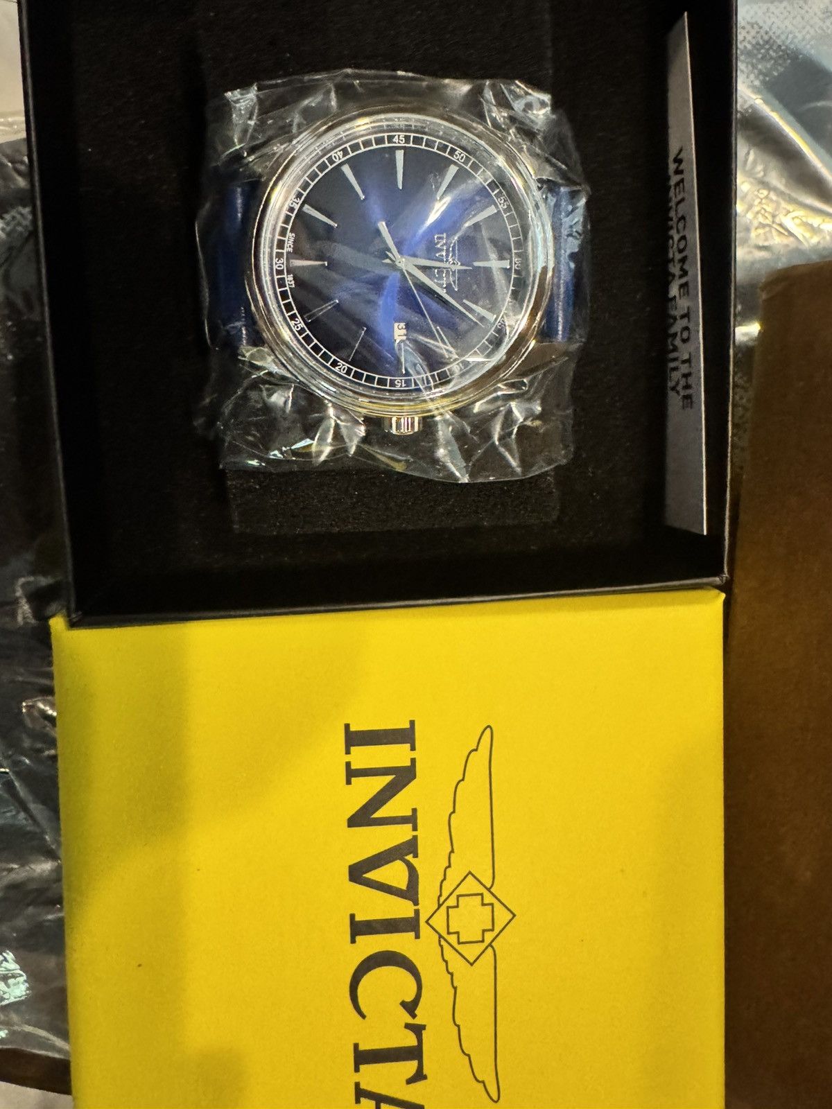 Invicta Invicta 40mm watch with blue leather strap Size ONE SIZE - 1 Thumbnail