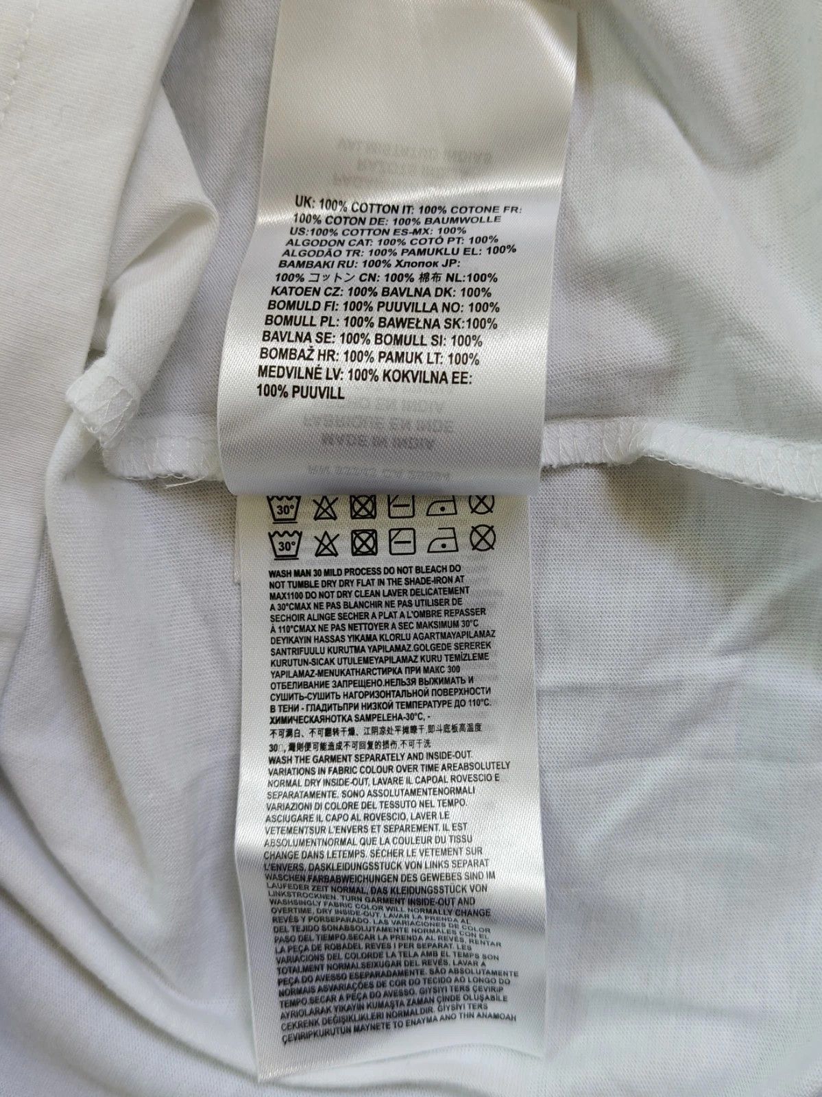 Diesel DIESEL White T-shirt with DSL 78 Denim print T 4173 Size US XS / EU 42 / 0 - 7 Thumbnail