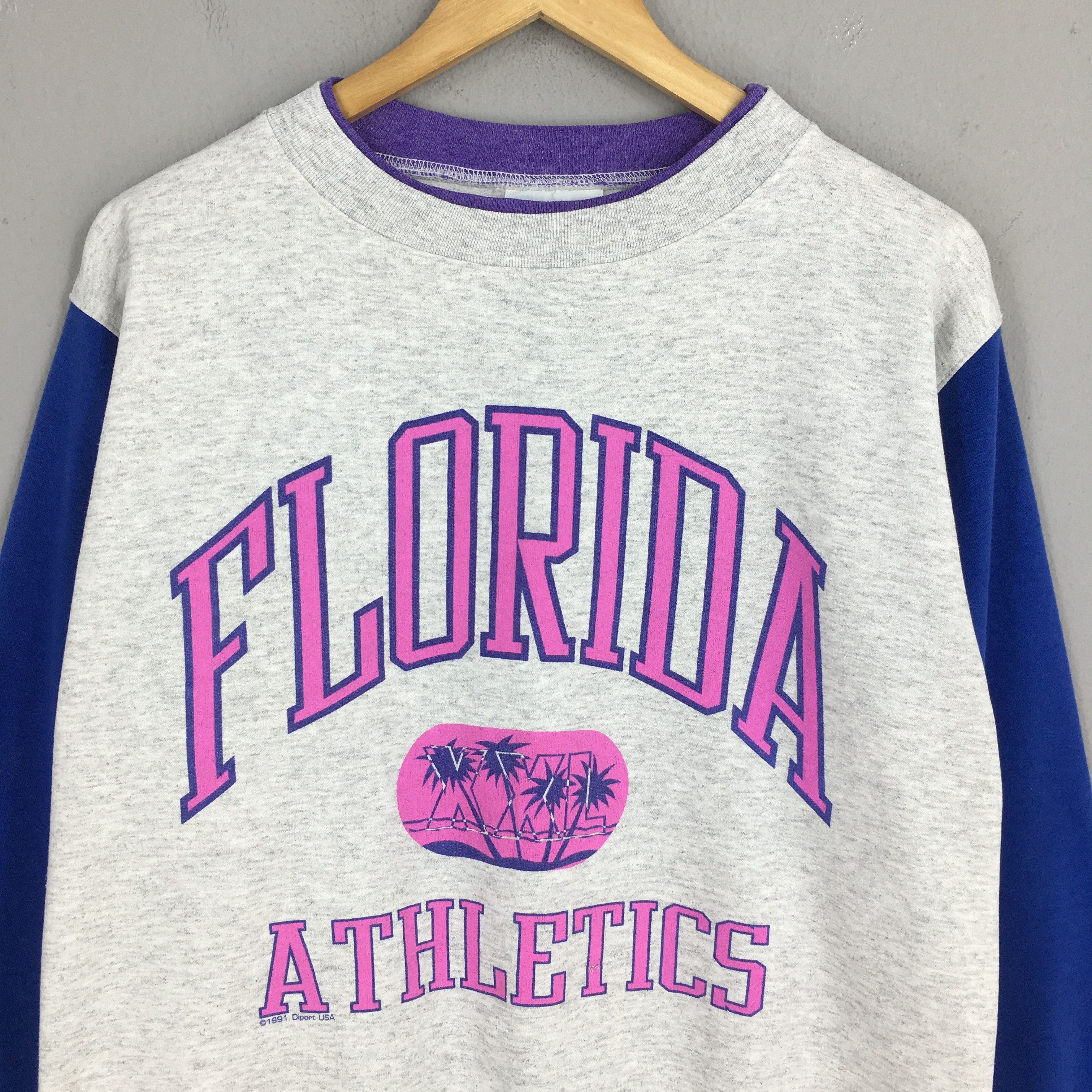 Vintage Vintage Florida Palm Tree Beach Gray Sweatshirt Large Size US L / EU 52-54 / 3 - 2 Thumbnail