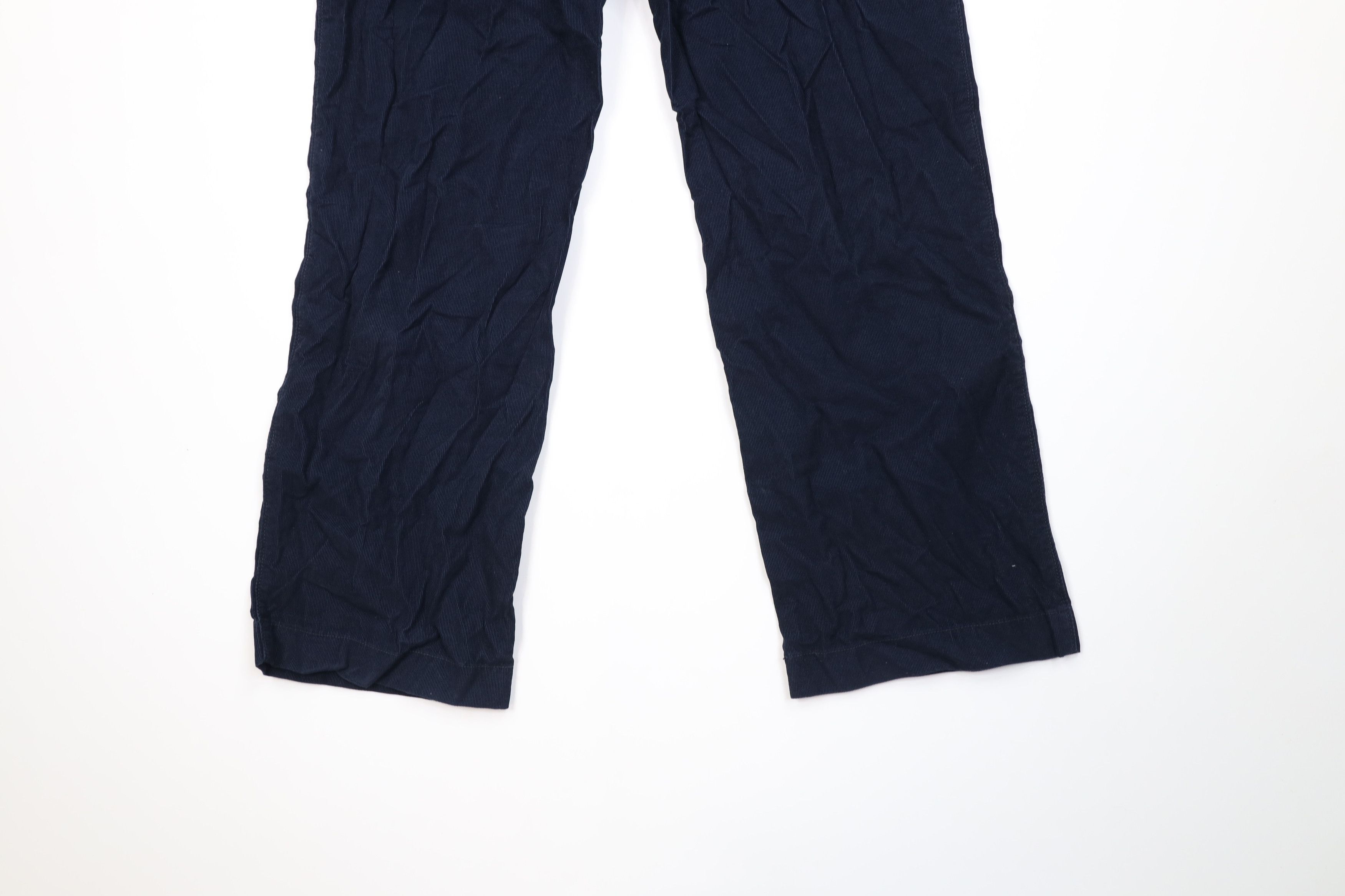 J.Crew Vintage Y2K 2005 J Crew Wide Leg Corduroy Chino Pants Blue Size US 32 / EU 48 - 12 Thumbnail