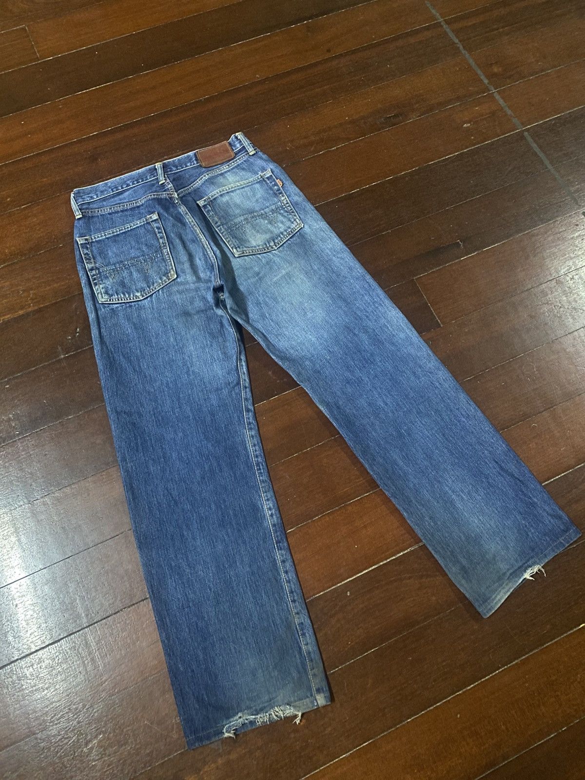 Edwin Vintage Edwin 505 Selvedge Distressed Dirty Denim Jeans Size US 32 / EU 48 - 12 Thumbnail