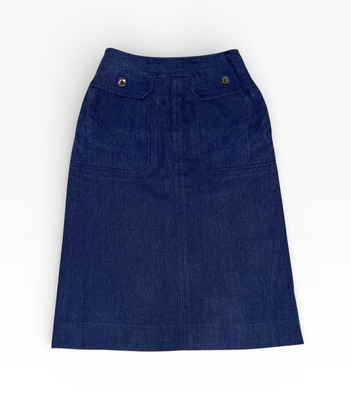 Celine Vintage Celine Paris Denim Skirt Size 24" / US 00 / IT 34 - 1 Thumbnail