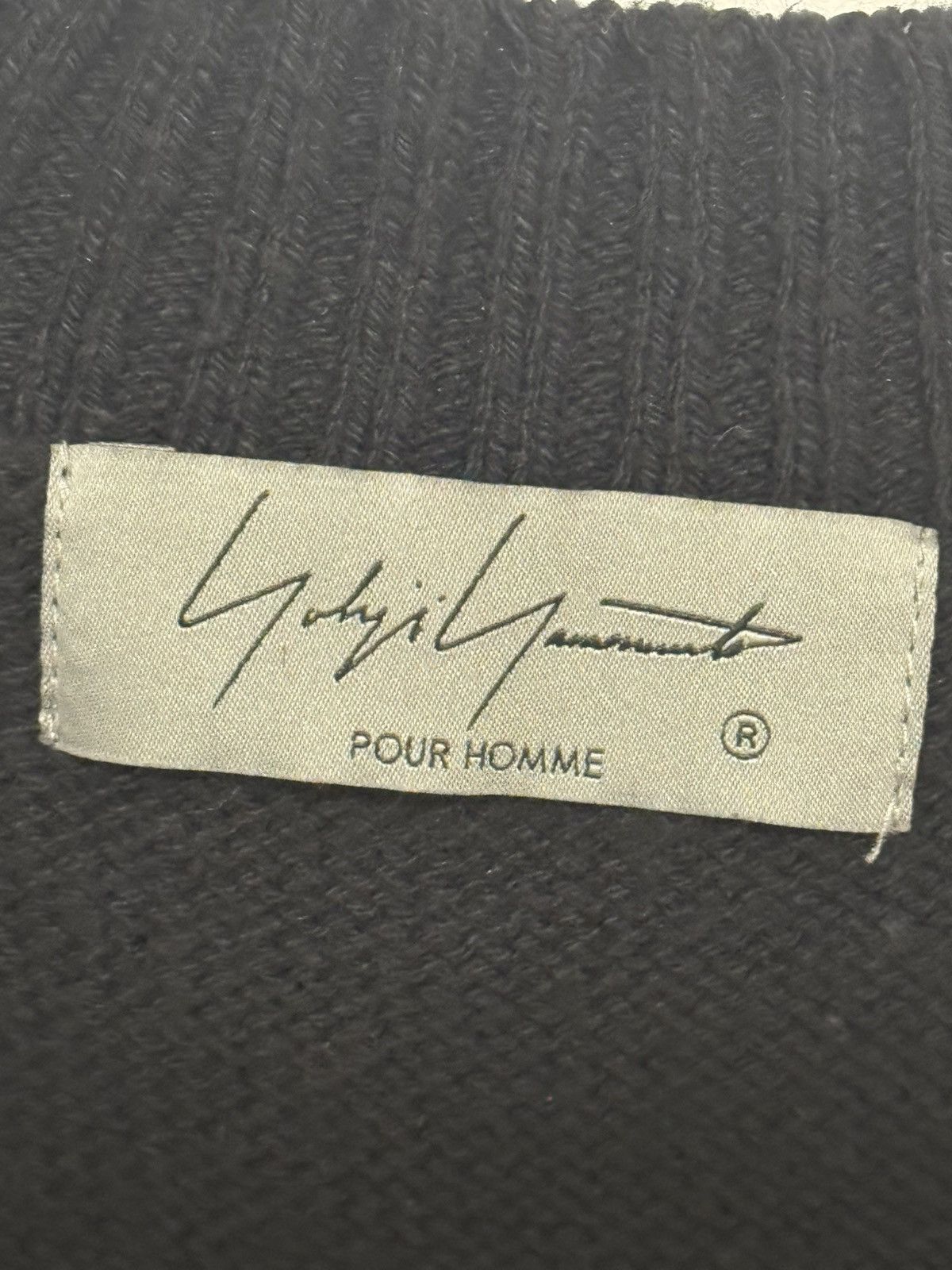 Yohji Yamamoto Yohji Yamamoto Pour Homme 24SS Distressed V-Neck Sweater Size US L / EU 52-54 / 3 - 5 Thumbnail