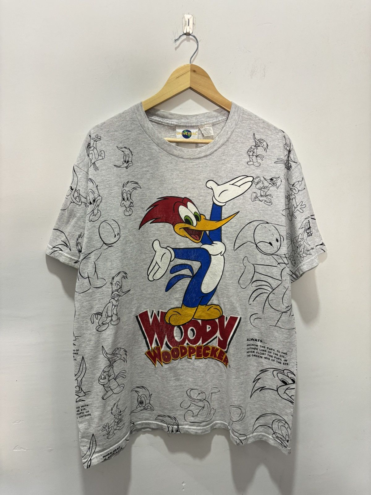 Cartoon Network Vintage Woody Woodpecker AOP Tshirt Size US XL / EU 56 / 4 - 1 Thumbnail