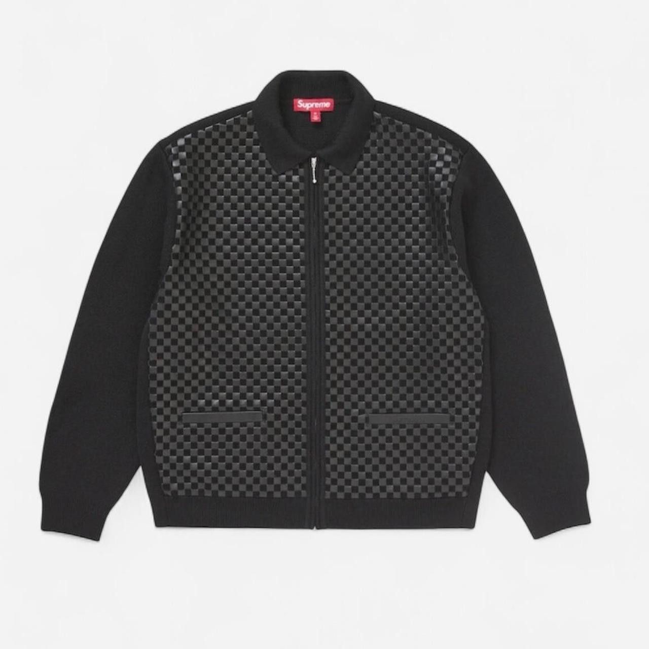 Supreme Supreme FW24 Weaved Leather Zip Up Jacket Size US XL / EU 56 / 4 - 1 Thumbnail