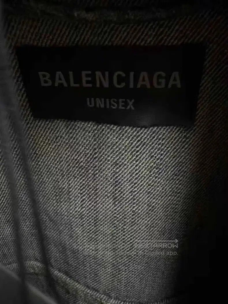 Balenciaga Balenciaga Washed Blue Denim Jacket. Size US XXL / EU 58 / 5 - 3 Thumbnail