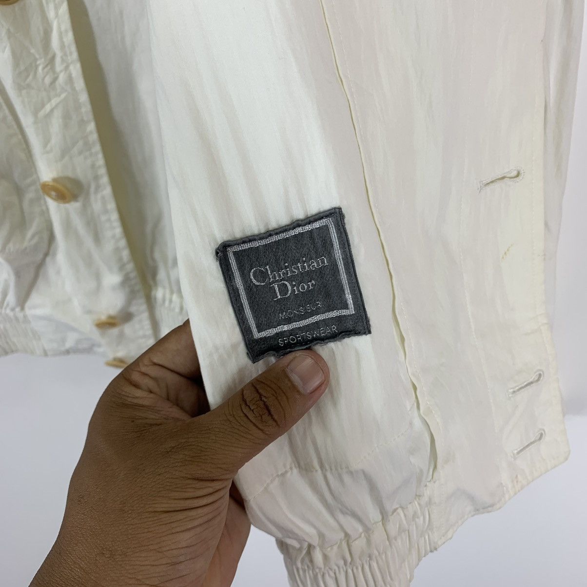 Christian Dior Monsieur 🔥🔥VINTAGE CHRISTIAN DIOR MONSIEUR WHITE BOMBER JACKET Size US M / EU 48-50 / 2 - 7 Thumbnail