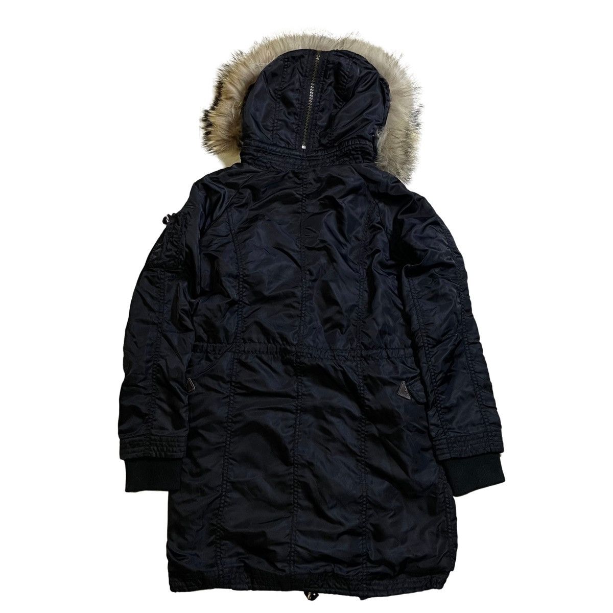 If Six Was Nine × Le Grande Bleu (L.G.B.) Rare G.O.A Racoon Fur Black Parka Jacket Early 00s Size US M / EU 48-50 / 2 - 5 Thumbnail